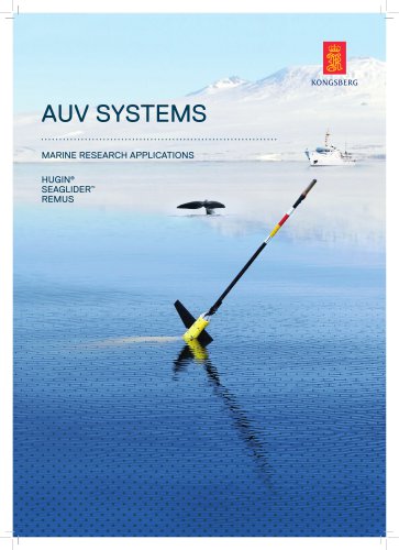 AUV systems for marine research applications