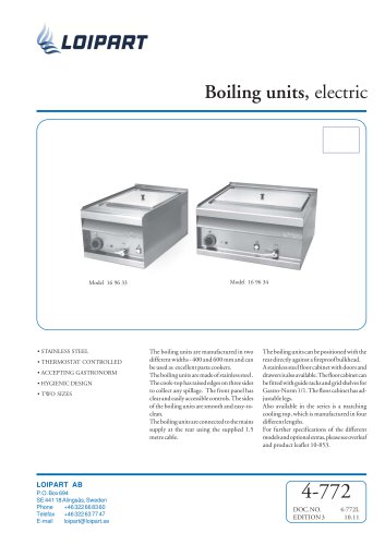 Marine Boiling Unit Model no. 169633