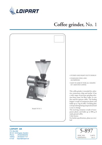 Marine Coffee Grinder (No. 1)