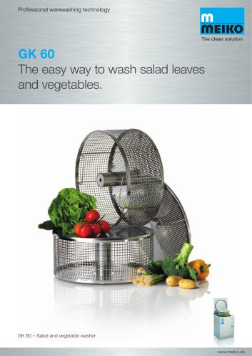 Catalogue Automatic lettuce and vegetable washing machine GK 60