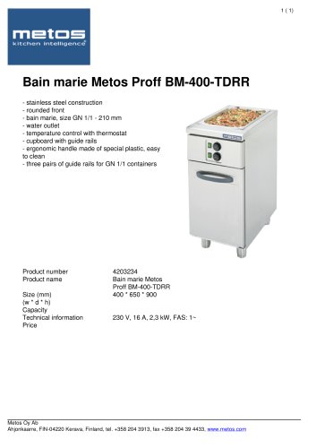 PROFF  BM-400-TDRR