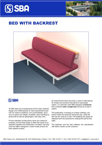 Bed with Backrest