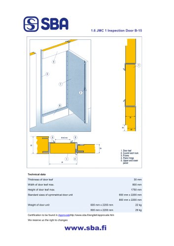 Inspection Door B-15