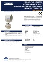 Datasheet TEF 2650 Searchlight - Halogen 1000W rem