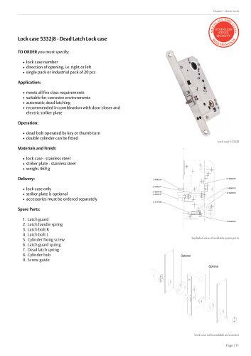 Lock case 5332/8