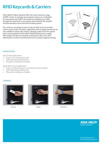 RFID Keycards & Carriers