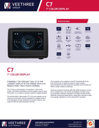 C7 - 7" Color Display