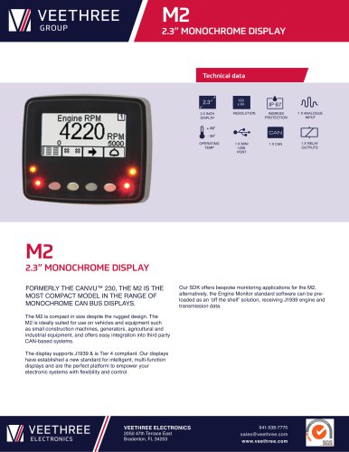 M2 - 2.3" Monochrome Display