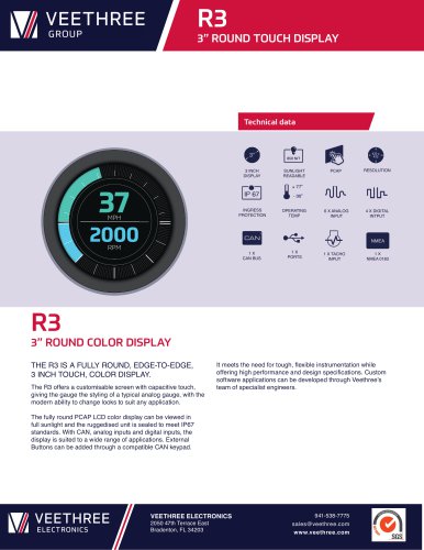 R3 - Round LCD Display