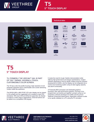 T5 - 5" Touch LCD Display