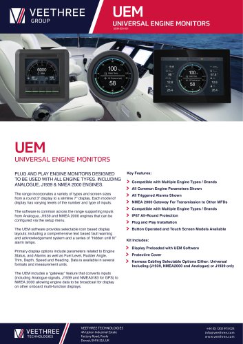 UEM UNIVERSAL ENGINE MONITORS UEM-IDS-001