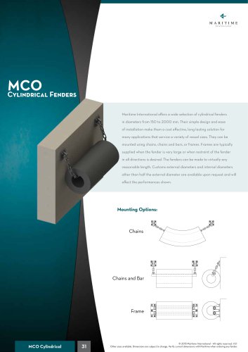 MCO Cylindrical Fenders