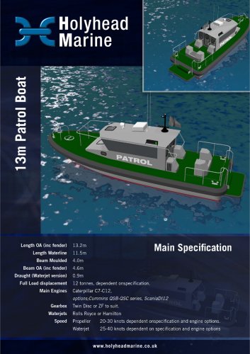 13m Patrol Boat
