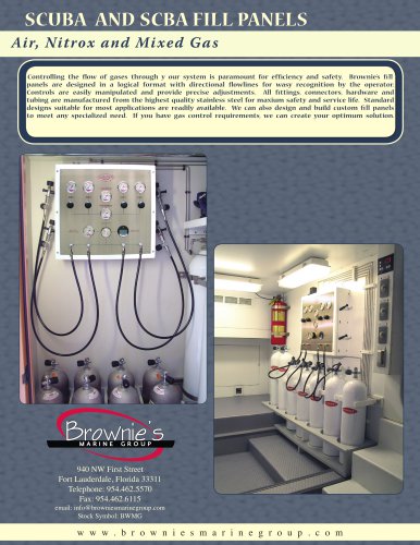 SCUBA AND SCBA fill panelS