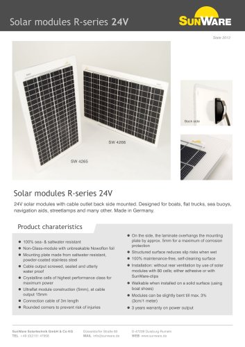 Data sheet R-Series 24V