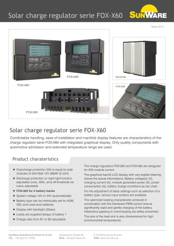 Data sheet Serie X60