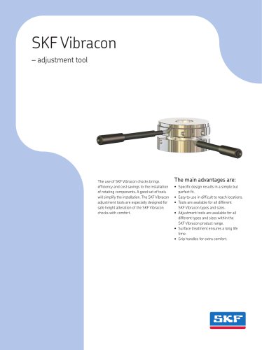 Adjustment tools for SKF Vibracon