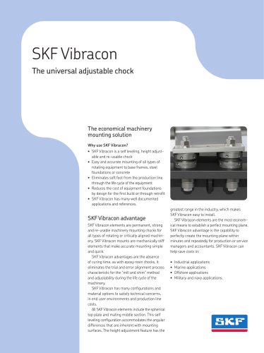 SKF Vibracon Brochure