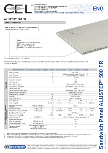 Sandwich panel Alustep 500