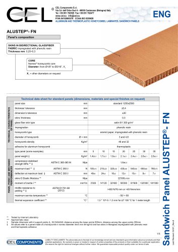 Sandwich panel Alustep FN