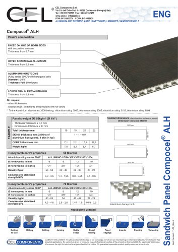 Sandwich panel COMPOCEL ALH