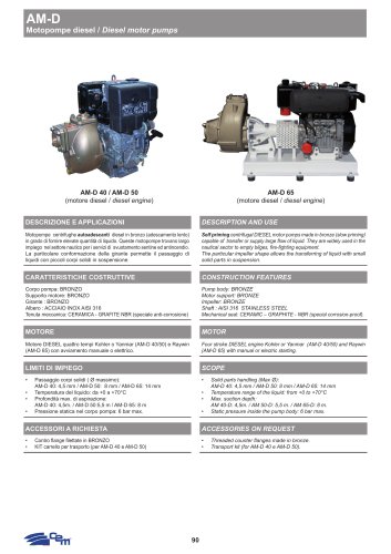 DIESEL MOTOR PUMP AM-D