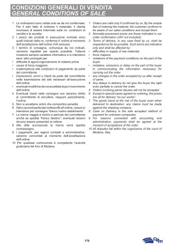 GENERAL CONDITIONS OF SALE