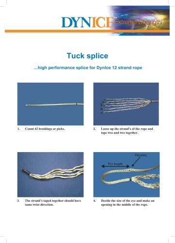 Tuck splice