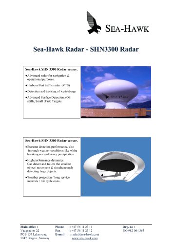 Sea-Hawk SHN 3300 radar system