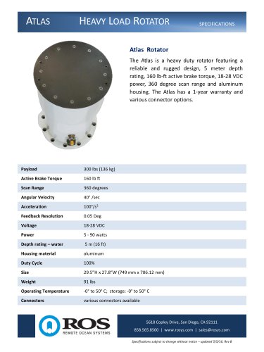 ATLAS HEAVY DUTY ROTATOR