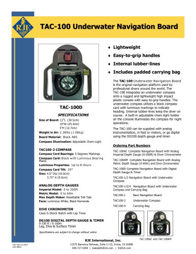 TAC-100 Underwater Navigation Board