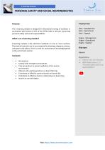 Safety ELM 04 Personal safety and social responsibilities