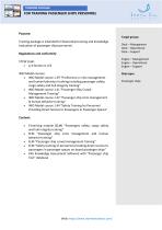 TRAINING PACKAGE FOR PASSENGER SHIPS PERSONNEL