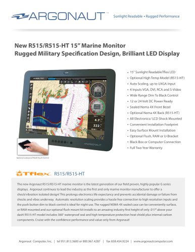 R515/R515-HT 15” Marine Monitor