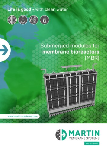 Submerged modules for membrane bioreactors