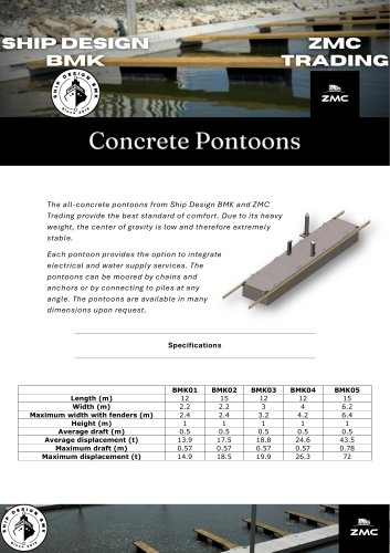 Floating Concrete Pontoons