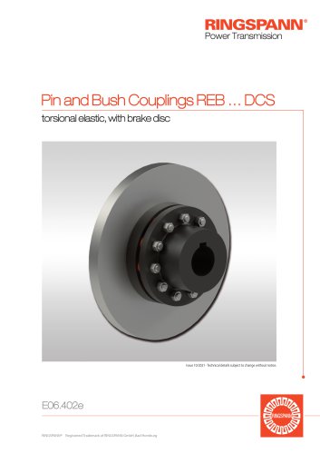 Pin and Bush Couplings REB ... DCS