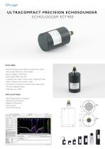 Compact and lightest precision connector type echosounders / Echologger ECT400