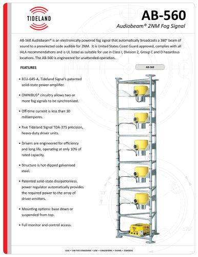 AB-560 Audiobeam® 2NM Fog Signal