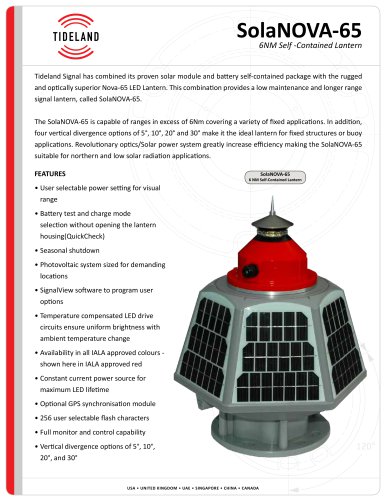 SolaNOVA-65 6NM Self-Contained Lantern