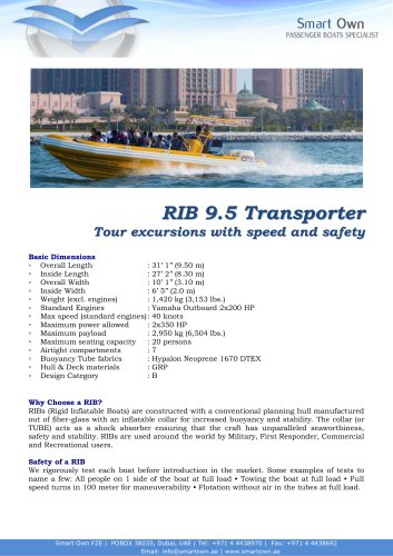 RIB 9.5 Transporter