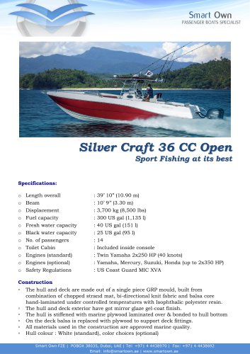 Silver Craft 36 CC - English