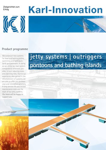 jetty systems outriggers  pontoons and bathing islands