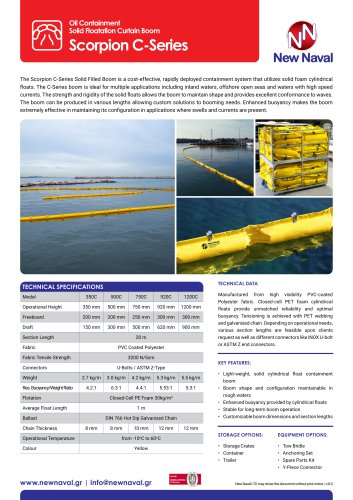 C-Series Solid Filled Oil Containment Boom