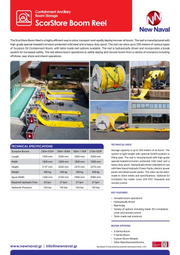 ScorStore Oil Containment Boom Reel