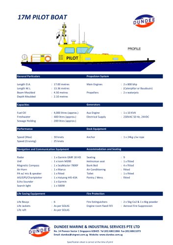 17m Waterjet Crew Boat / Pilot Launch