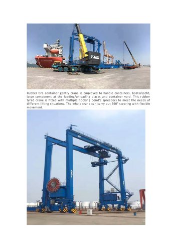 Rubber Tyred Container Gantry Crane