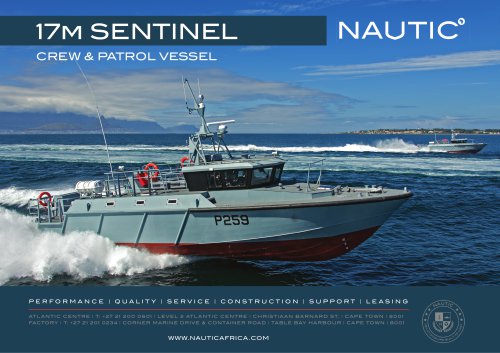 17m SENTINEL CREW & PATROL VESSEL