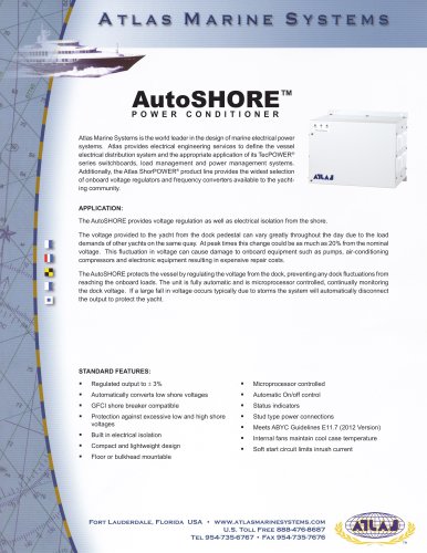 AutoSHORE POWER CONDITIONER