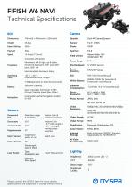 FIFISH W6 NAVI Technical Specifications